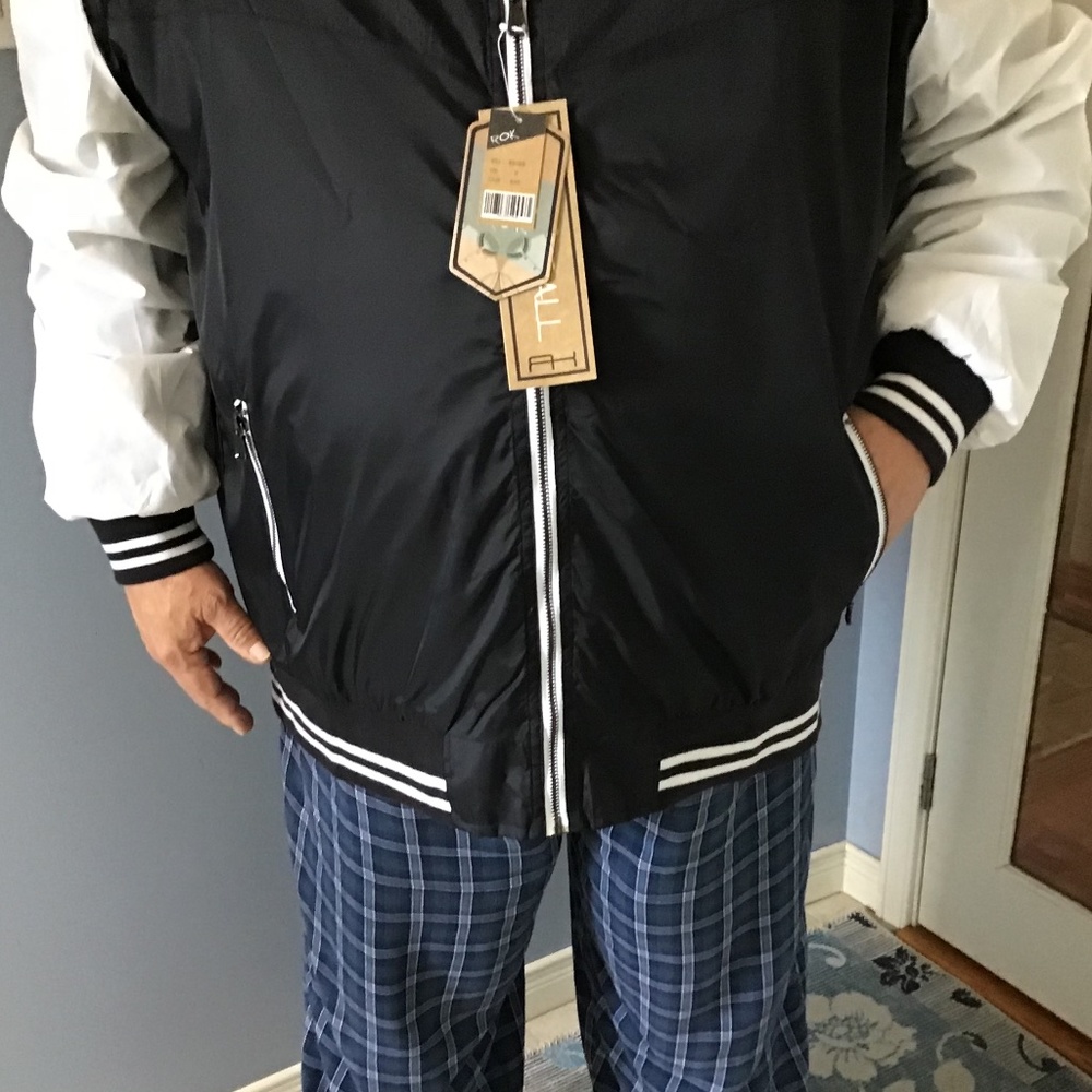NWT ROK Men’s Spring coat with pockets -3X - Picture 3 of 10
